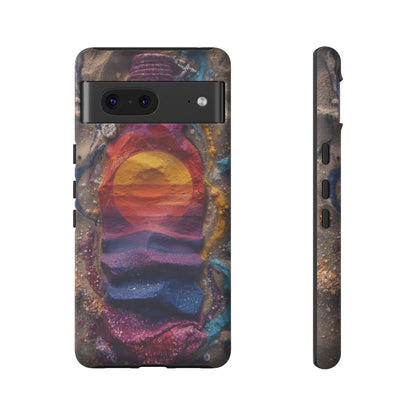 Phone Case — Colorful Sand Art Sunset Tough Protective Case