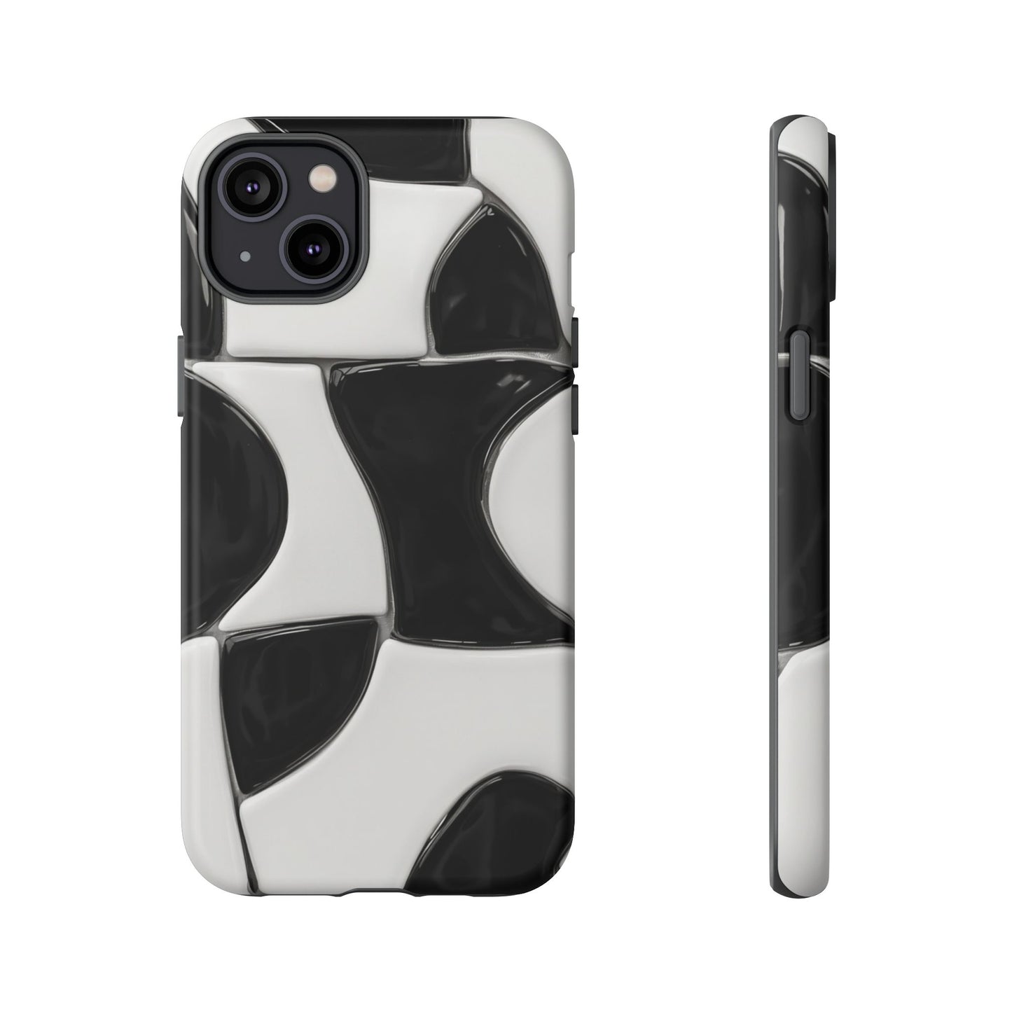 Black & White Abstract Pattern Tough Phone Case