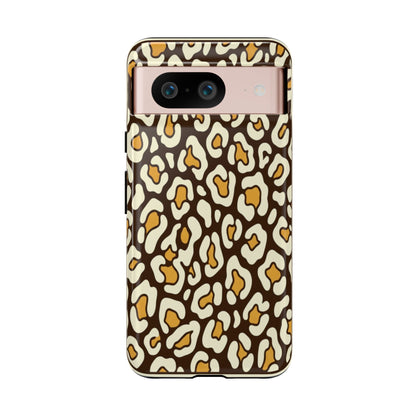 Leopard Print Tough Phone Case — Durable Protective iPhone Cover