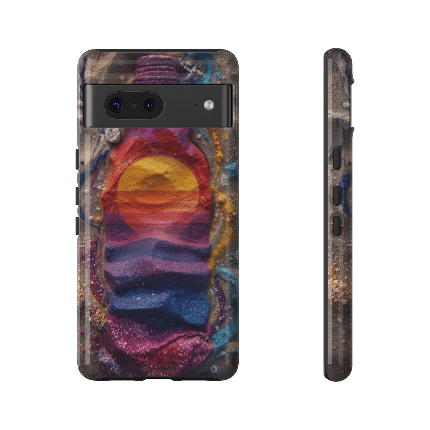 Phone Case — Colorful Sand Art Sunset Tough Protective Case
