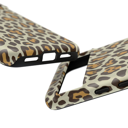 Leopard Print Tough Phone Case — Durable Protective Animal Print Case