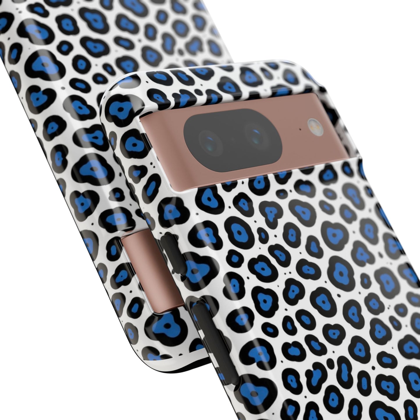 Blue Leopard Print Phone Case – Tough Protective Cover