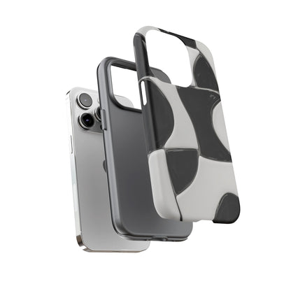 Black & White Abstract Pattern Tough Phone Case