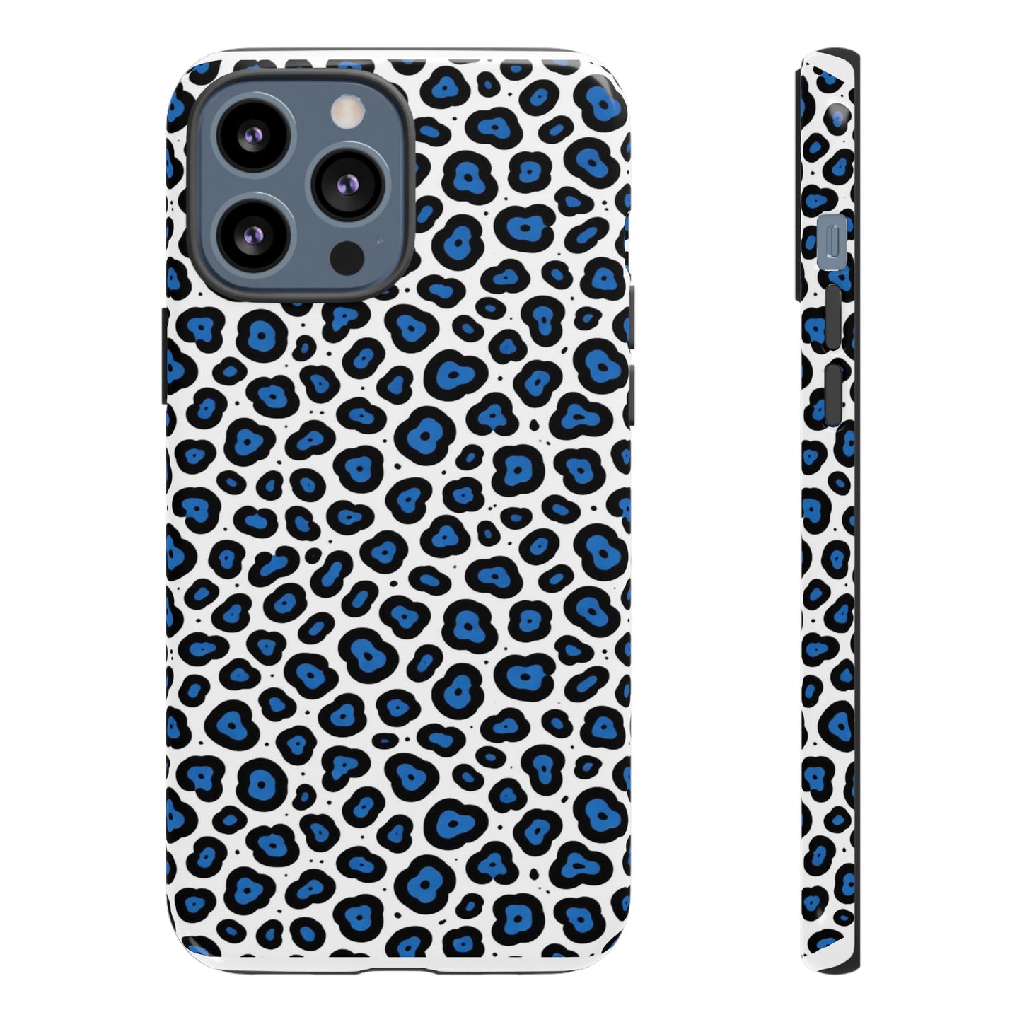 Blue Leopard Print Phone Case – Tough Protective Cover
