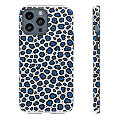 Blue Leopard Print Phone Case – Tough Protective Cover