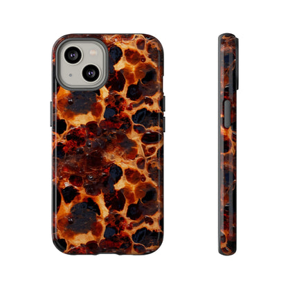 Tortoiseshell Phone Case — Protective iPhone Cover with Classic Amber Pattern