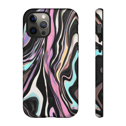 Abstract Marble Tough Phone Case — Pastel Swirl Protective Cover