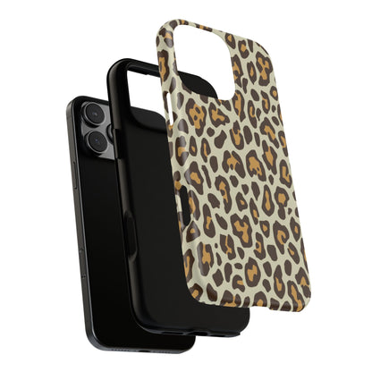 Leopard Print Tough Phone Case — Durable Protective Animal Print Case
