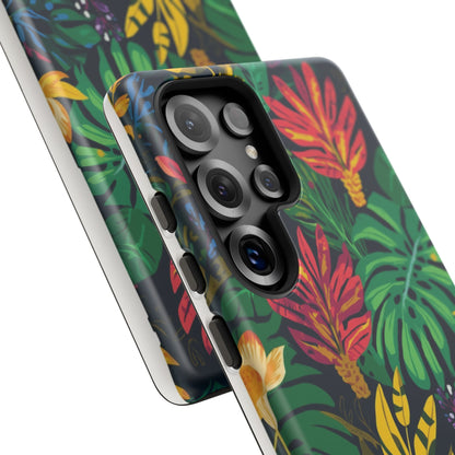 Tropical Floral Phone Case — Vibrant Jungle Leaf Protective Cover