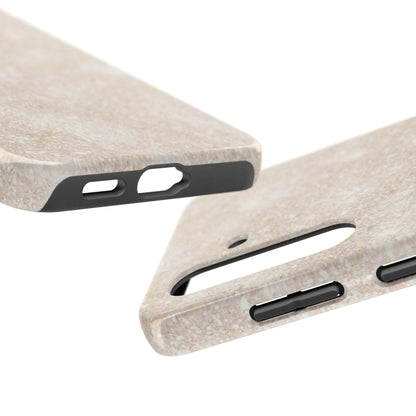 Marble Texture Tough Phone Case — Sandstone Protective Phone Cover