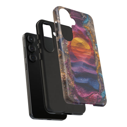 Phone Case — Colorful Sand Art Sunset Tough Protective Case