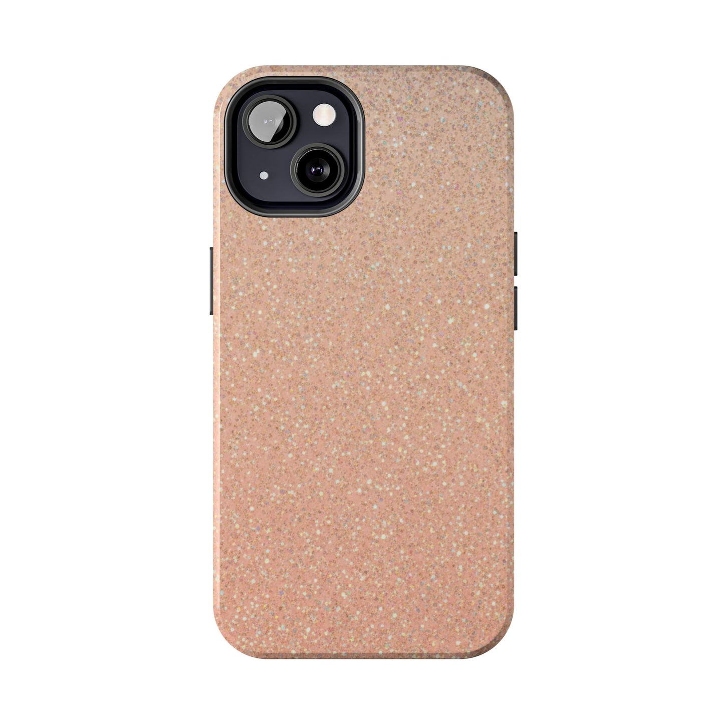 Glitter Rose Gold Tough Phone Case — Sparkling Protective iPhone Cover
