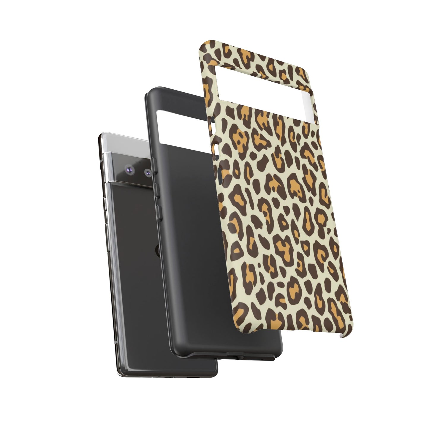 Leopard Print Tough Phone Case — Durable Protective Animal Print Case