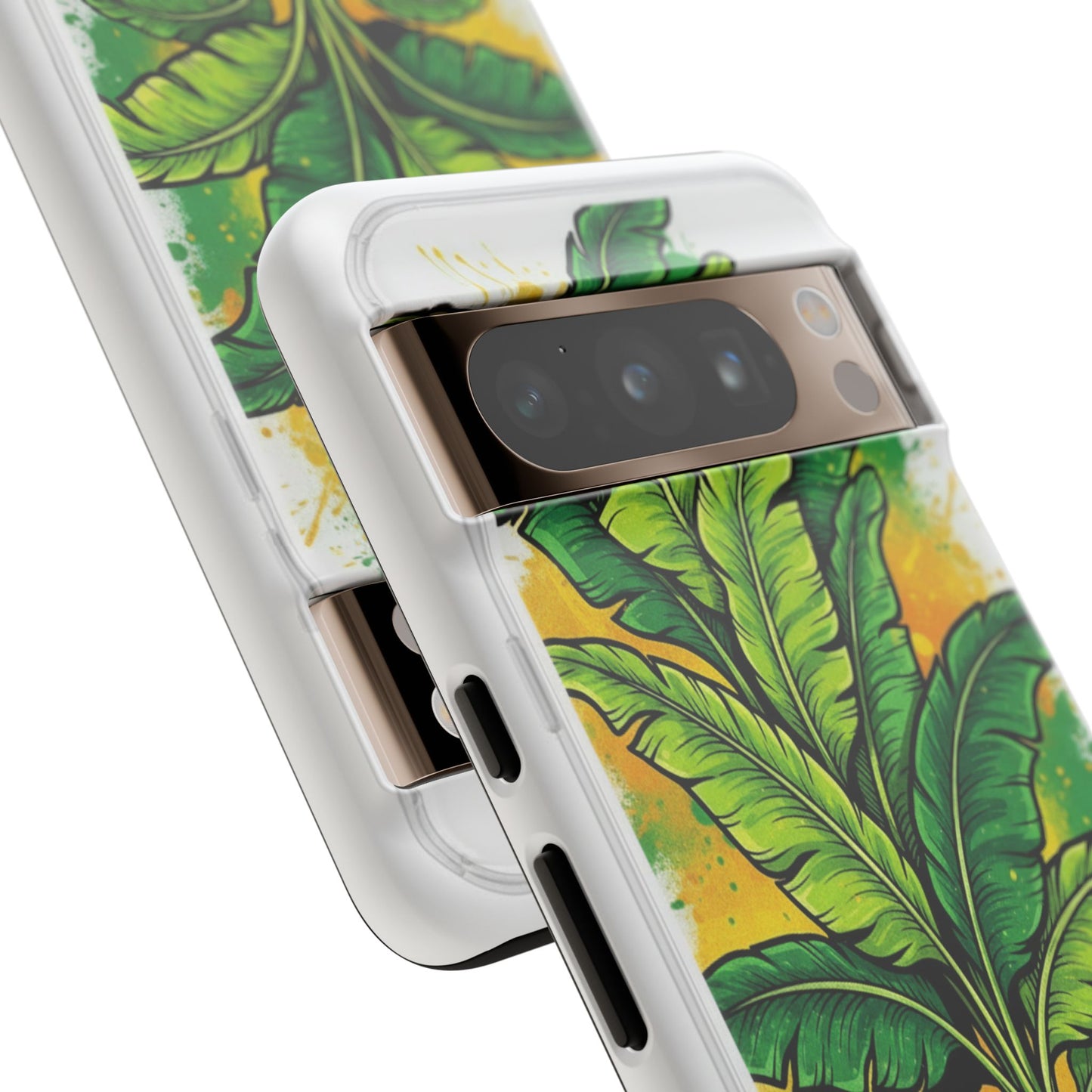 Tropical Banana Leaf Phone Case — Vibrant Green Plant Protector