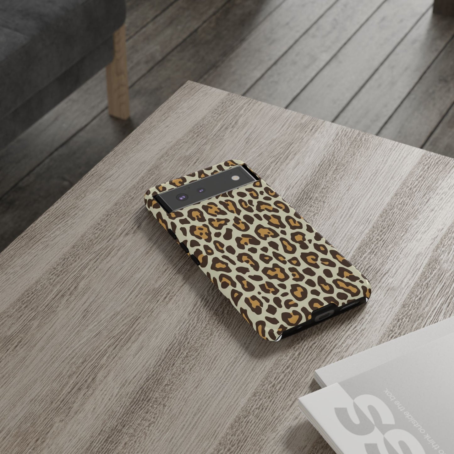 Leopard Print Tough Phone Case — Durable Protective Animal Print Case