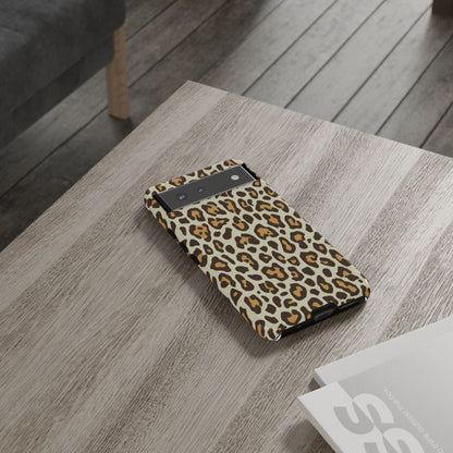 Leopard Print Tough Phone Case — Durable Protective Animal Print Case