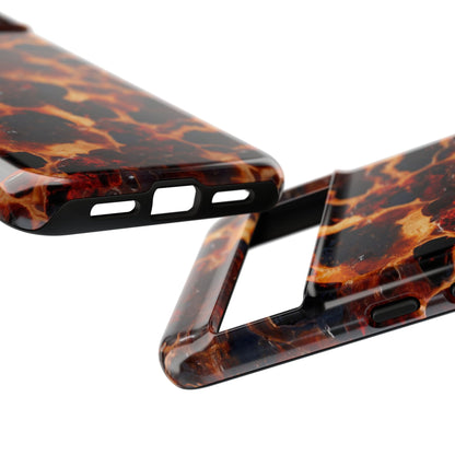 Tortoiseshell Phone Case — Protective iPhone Cover with Classic Amber Pattern
