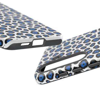 Blue Leopard Print Phone Case – Tough Protective Cover