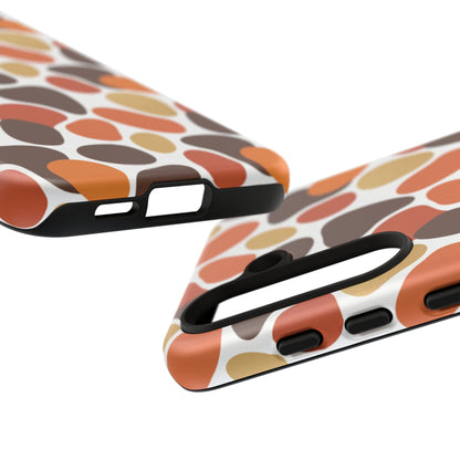 Phone Case — Retro Pebble Pattern in Warm Autumn Colors