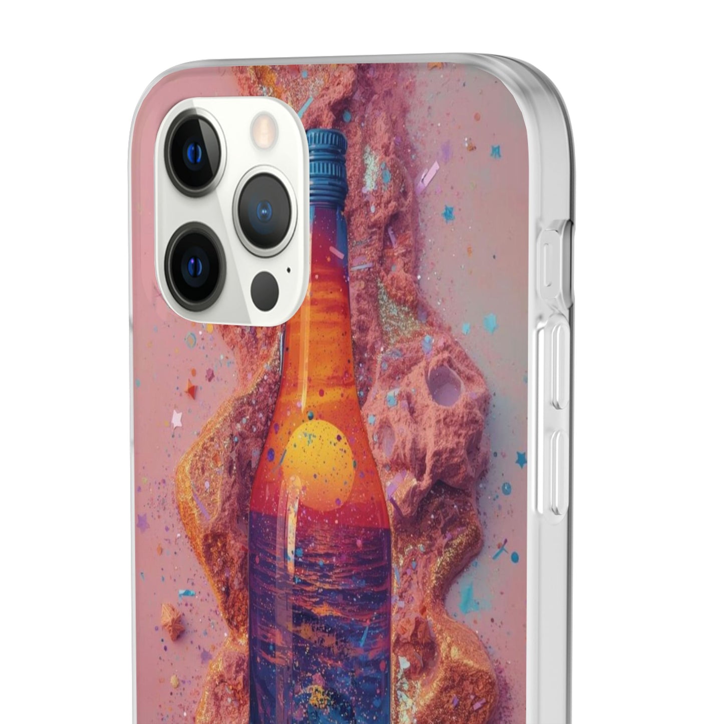 Phone Case — Surreal Sunset Bottle Art Flexible Protective Cover