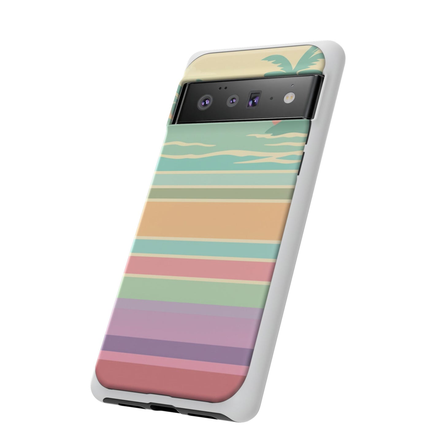 Tough Case — Retro Pastel Sunset Palm Tree Phone Case