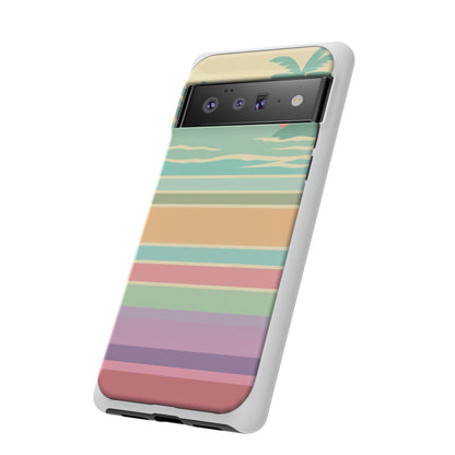 Tough Case — Retro Pastel Sunset Palm Tree Phone Case