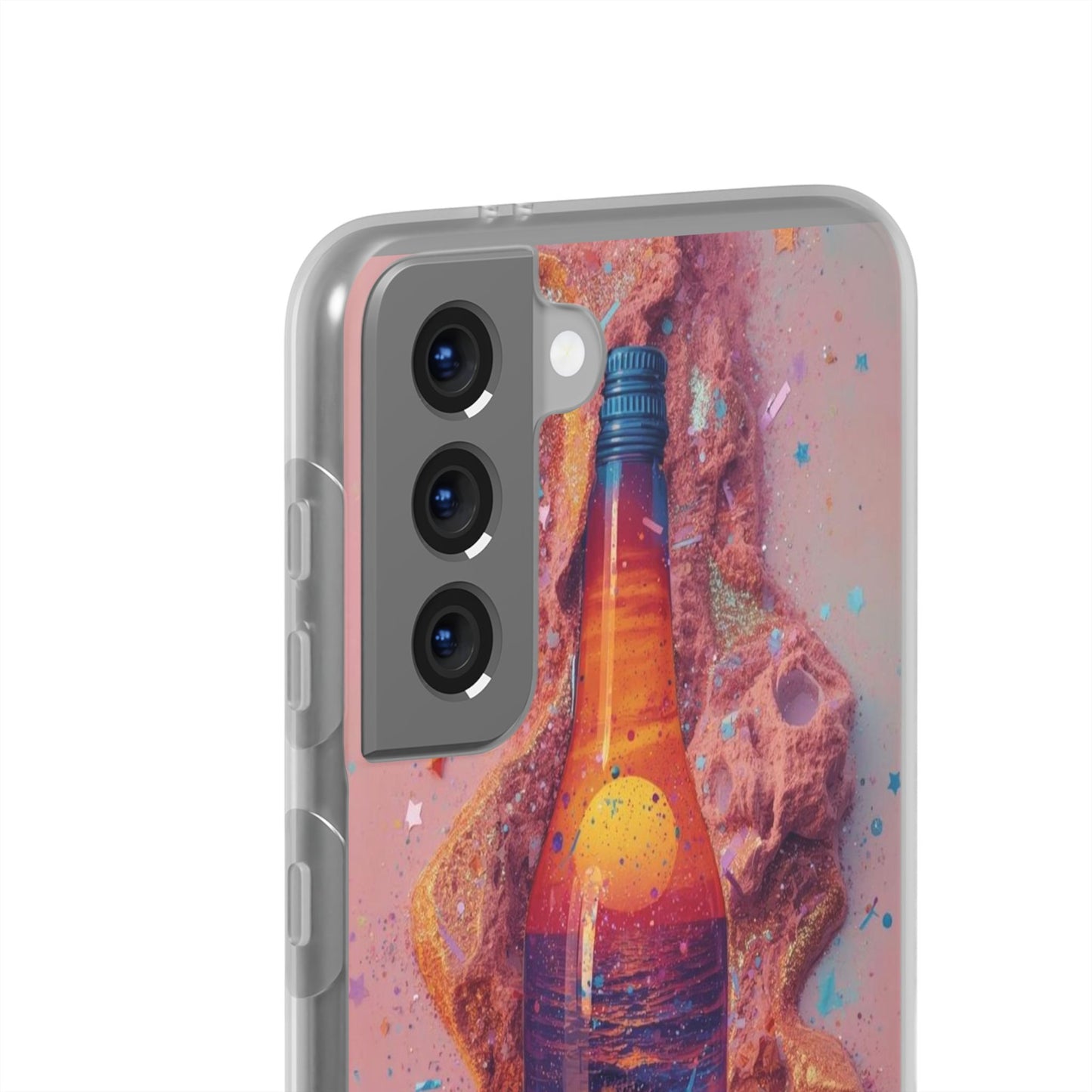 Phone Case — Surreal Sunset Bottle Art Flexible Protective Cover