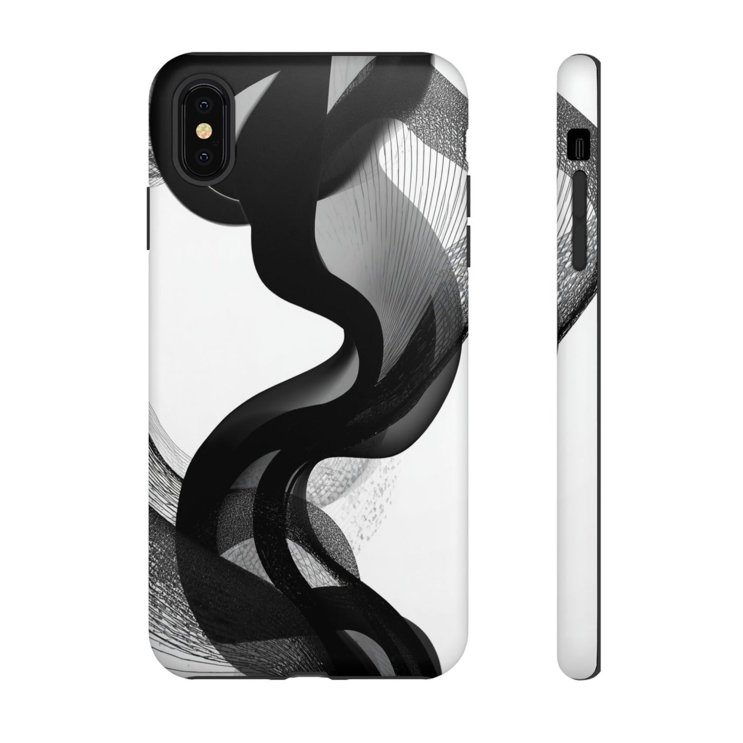 Phone Case — Monochrome Abstract Protective Cover