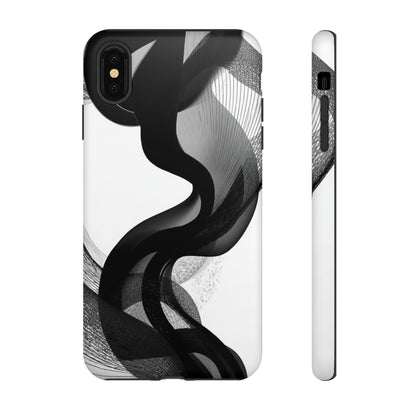 Phone Case — Monochrome Abstract Protective Cover