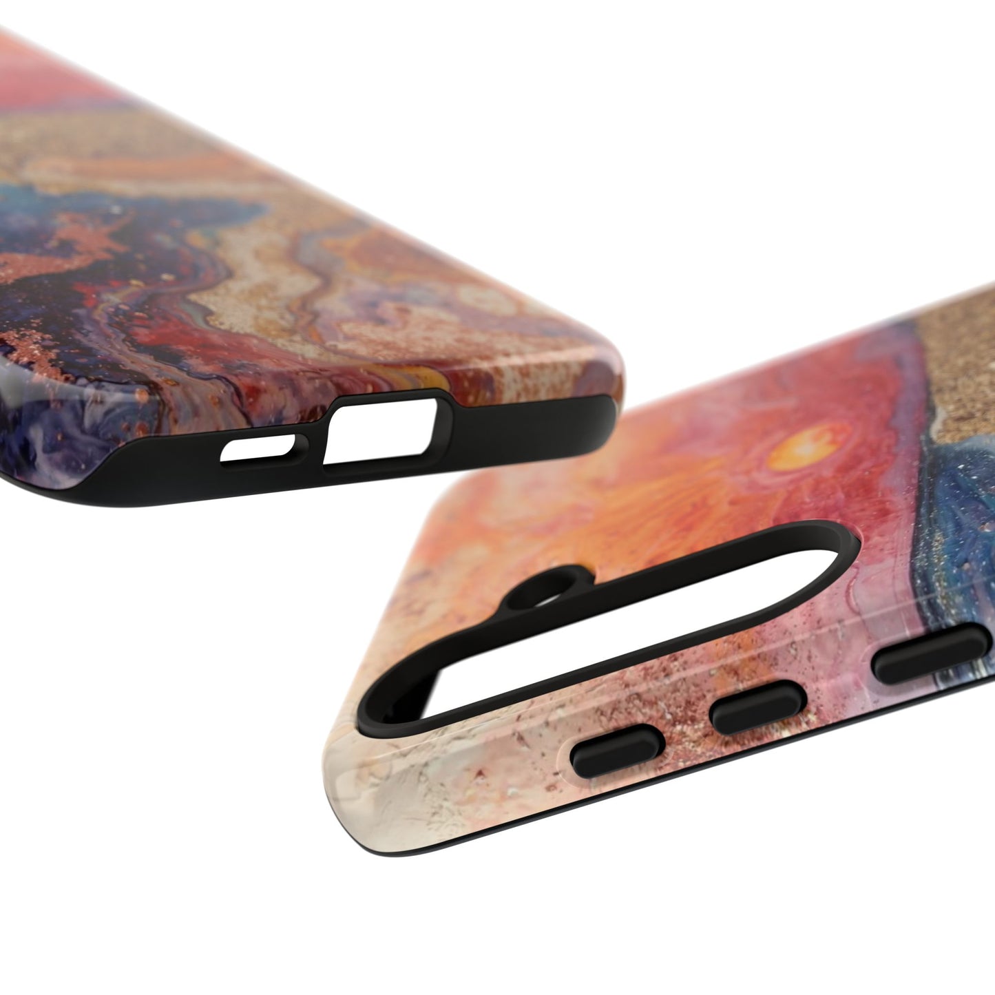 Sunset Coast Phone Case — Colorful Abstract Beach Art Tough Case