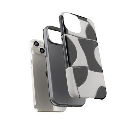 Black & White Abstract Pattern Tough Phone Case