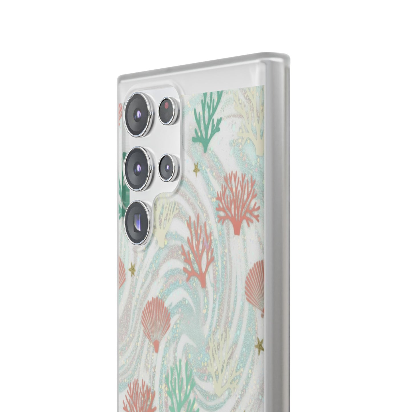 Pastel Seashell Phone Case — Coral Reef Wave iPhone Cover