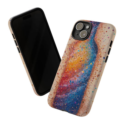 Galaxy Bottle Tough Phone Case — Colorful Nebula Splash iPhone Cover
