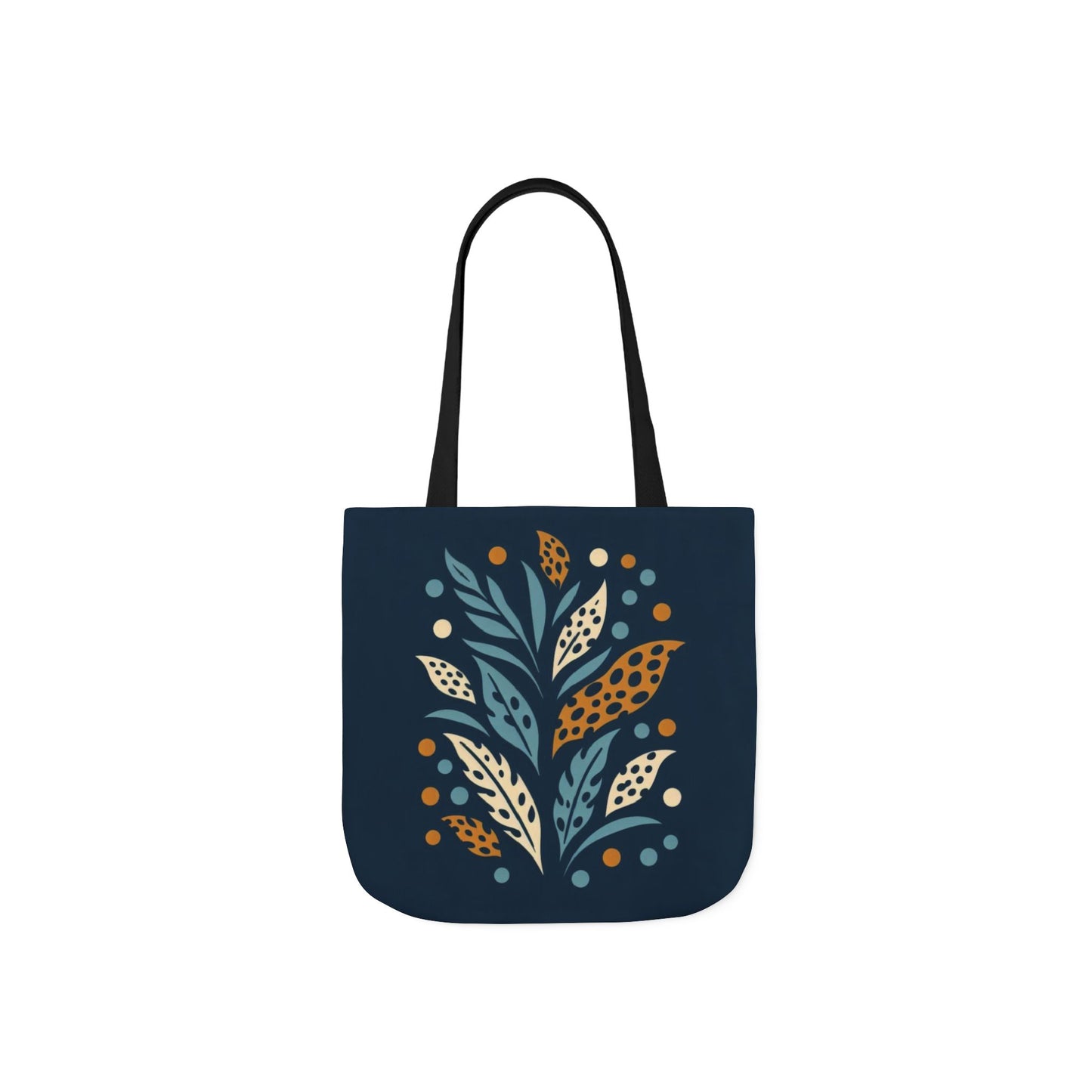 Boho Leaves Canvas Tote Bag, Great for Shopping, Beach Days, Gifts, Festivals, and Everyday Use