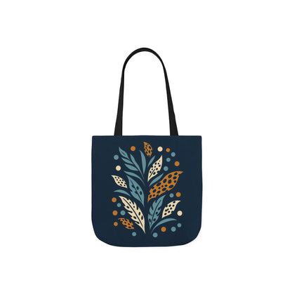 Boho Leaves Canvas Tote Bag, Great for Shopping, Beach Days, Gifts, Festivals, and Everyday Use