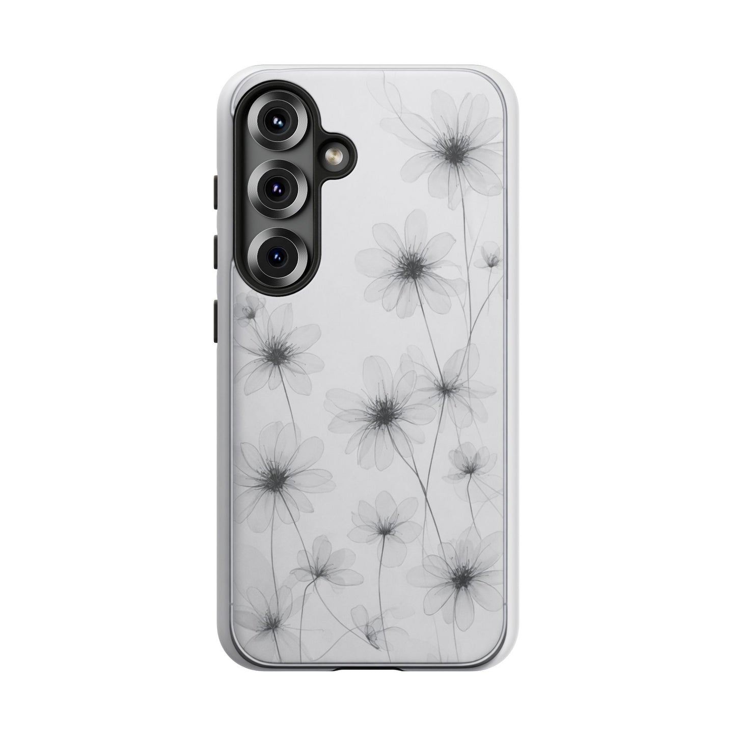 Tough Case — Black & White Floral Tough Phone Case