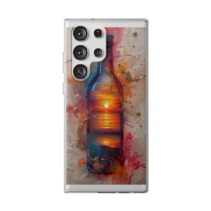 Copy of Floral Holographic Phone Case — Iridescent Leaves & Flowers Flexi Case