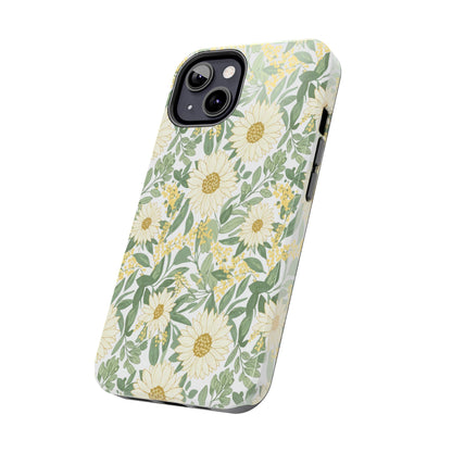 Daisy Meadow Tough Phone Case — Floral Protective Phone Cover