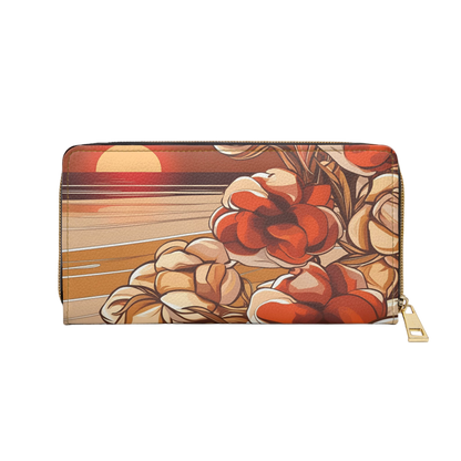 Women's Coastal Inspired Wallet - Sun-Kissed Botanical