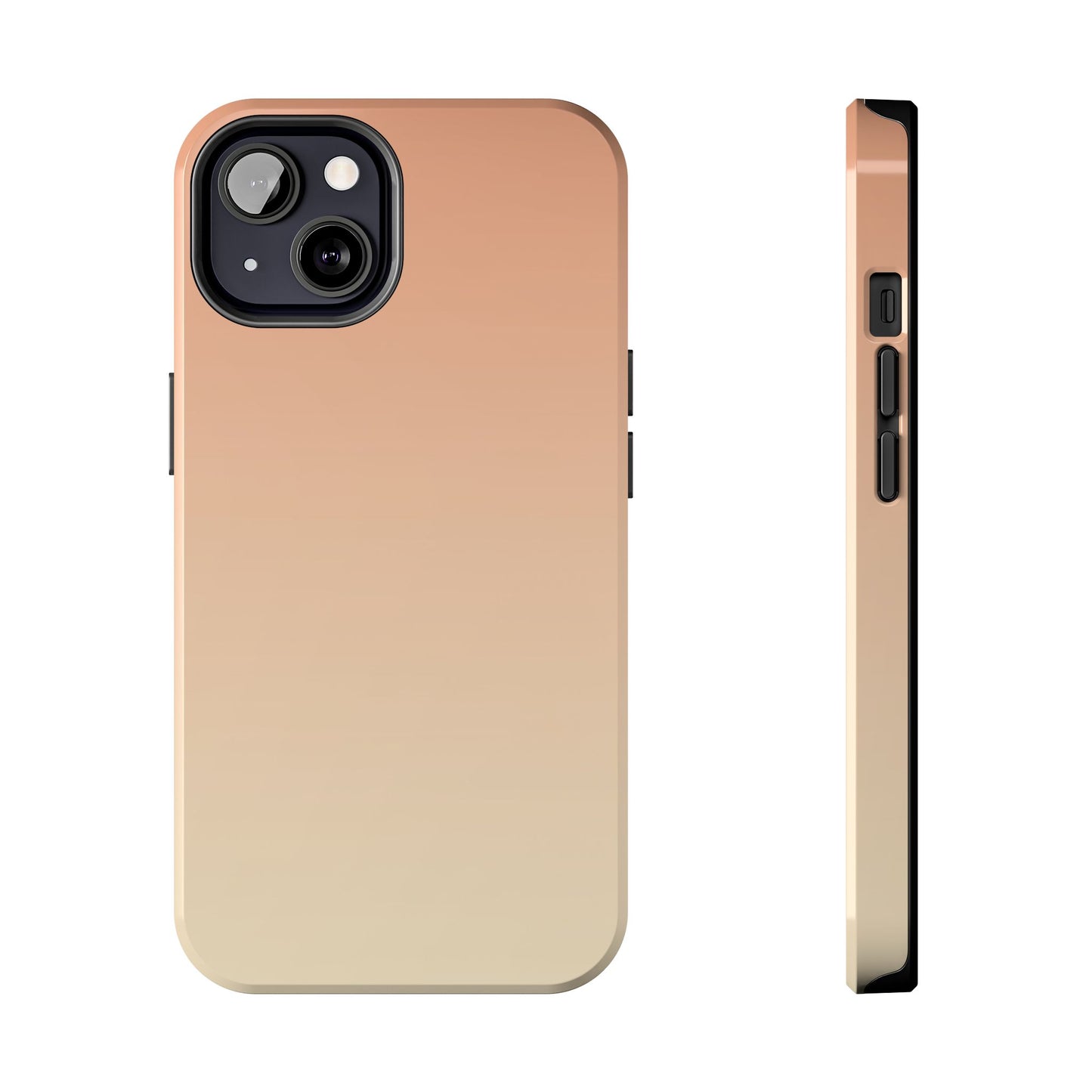 Gradient Tough Phone Case — Peach Ombre Protective Cover