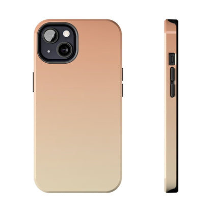 Gradient Tough Phone Case — Peach Ombre Protective Cover