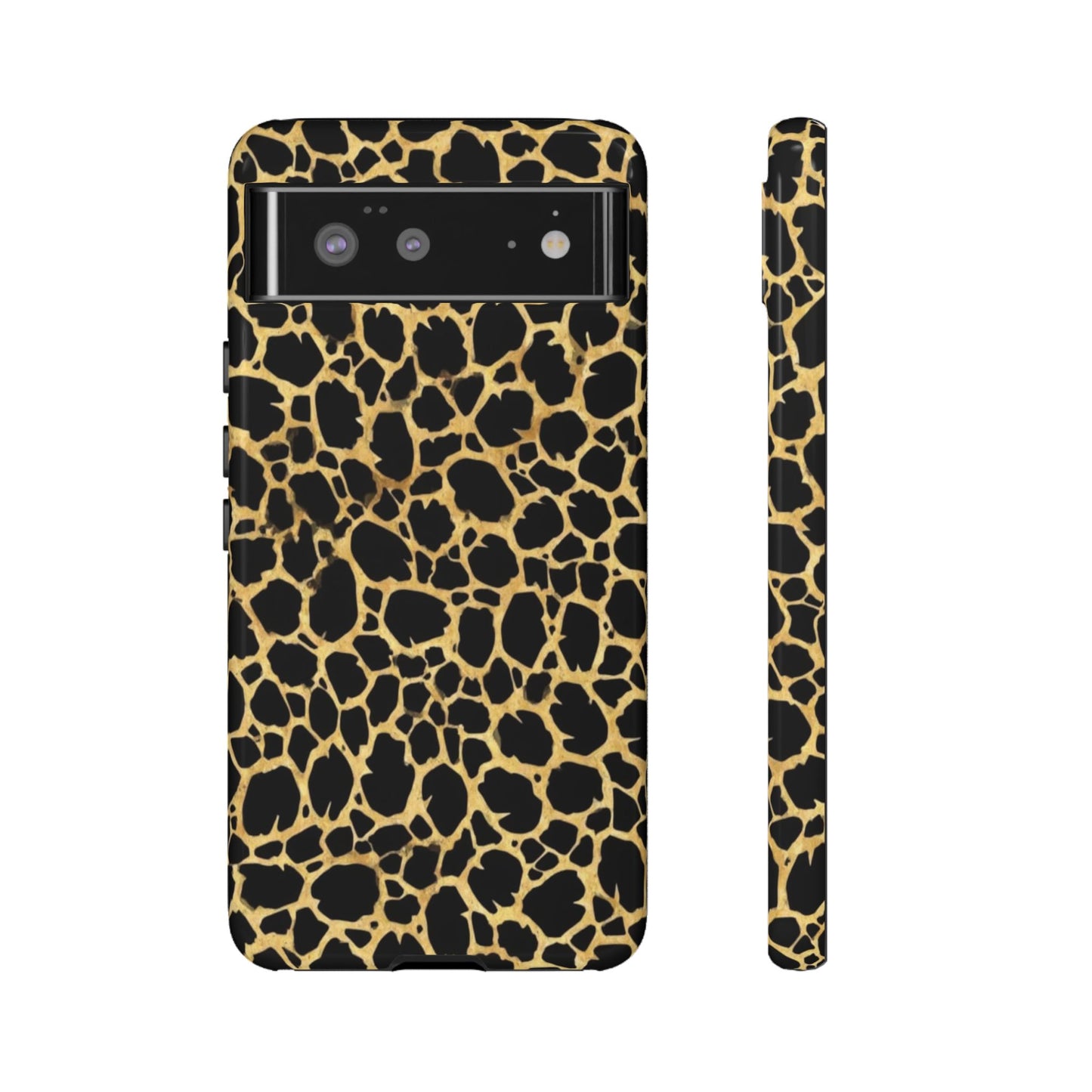 Giraffe Print Tough Phone Case — Durable Leopard-Style Protective Cover