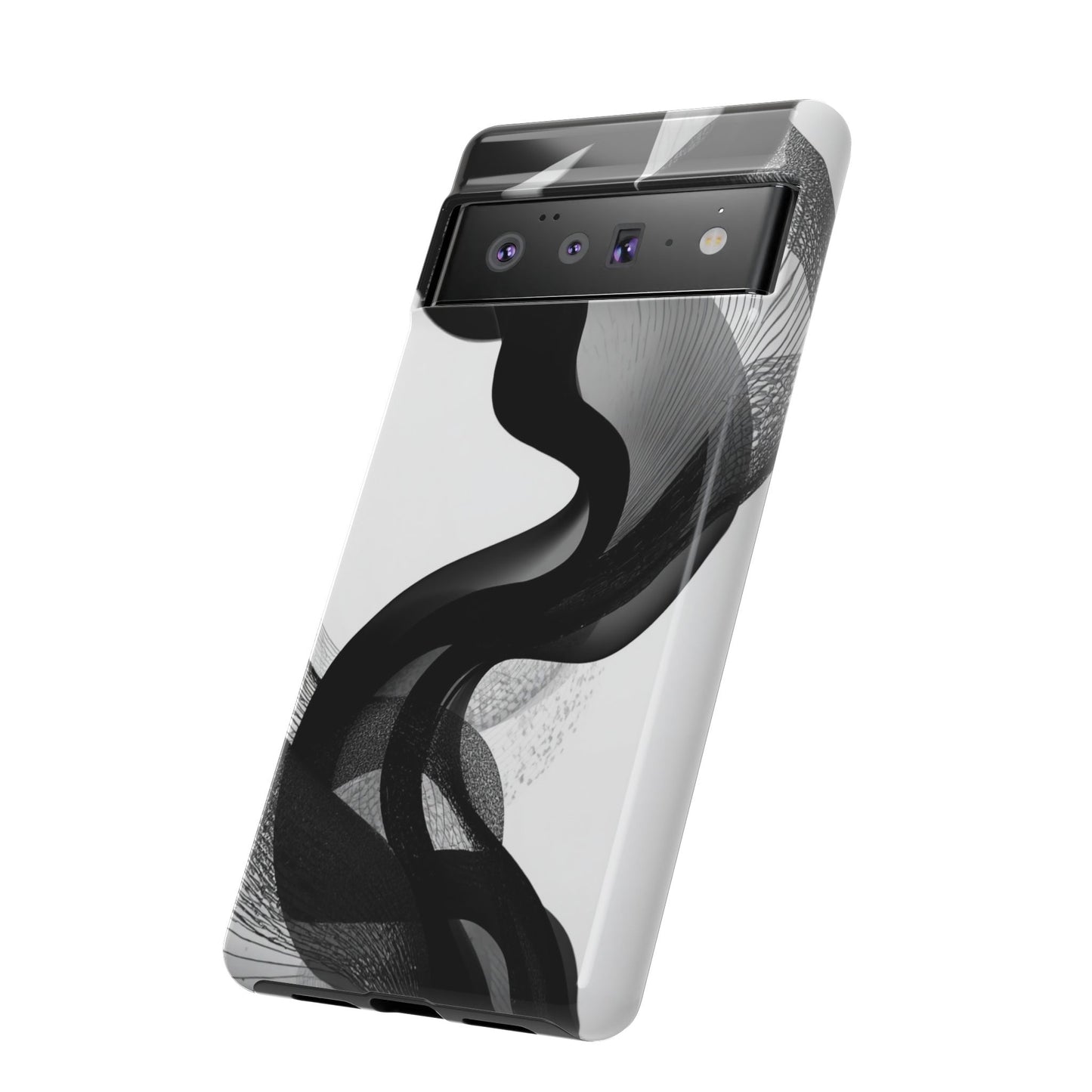 Phone Case — Monochrome Abstract Protective Cover