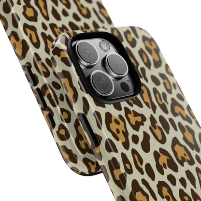 Leopard Print Tough Phone Case — Durable Protective Animal Print Case
