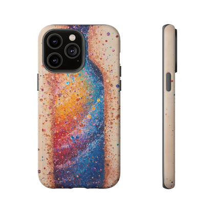 Galaxy Bottle Tough Phone Case — Colorful Nebula Splash iPhone Cover