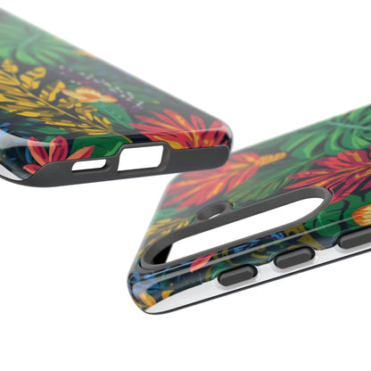 Tropical Floral Phone Case — Vibrant Jungle Leaf Protective Cover