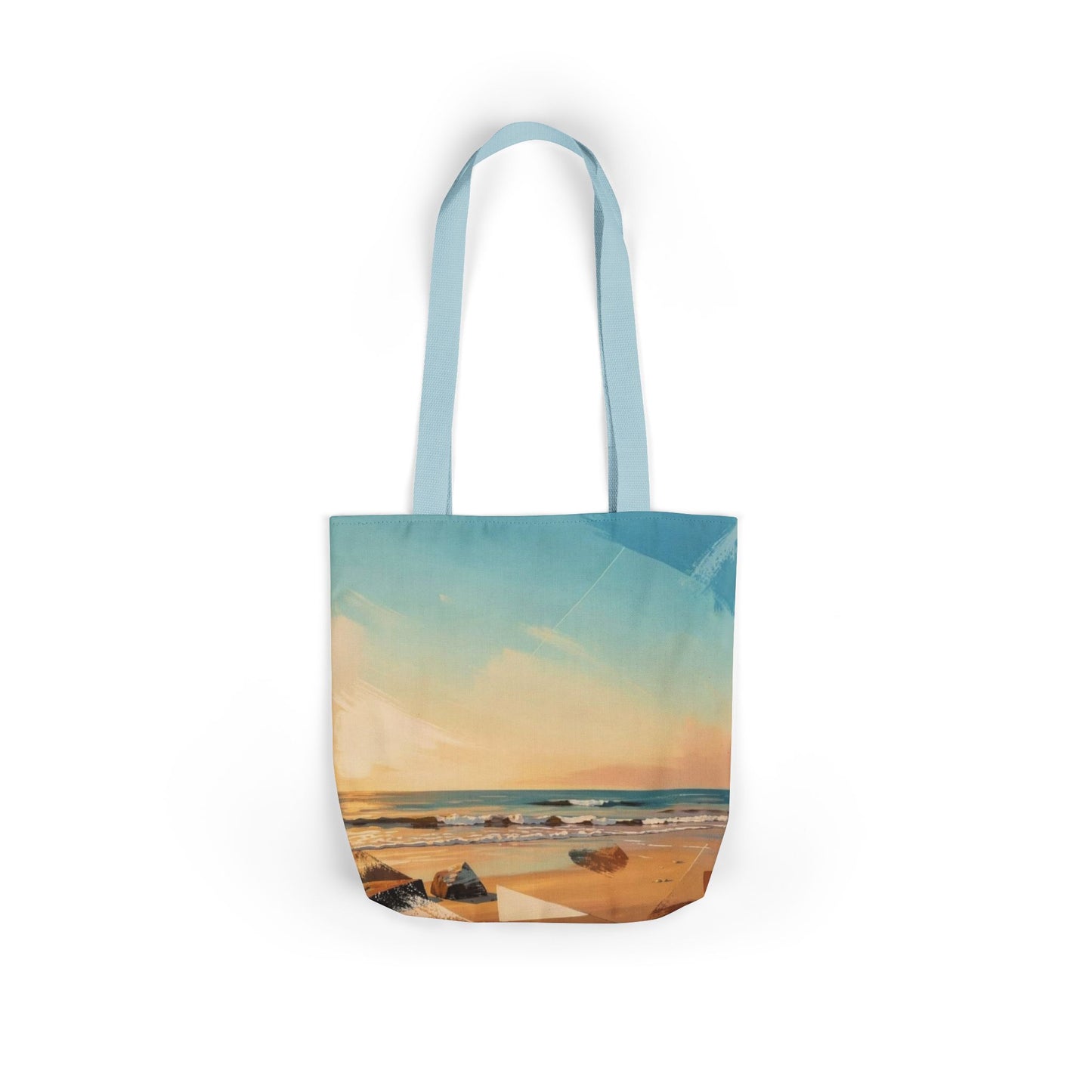 Beach Sunset Canvas Tote Bag