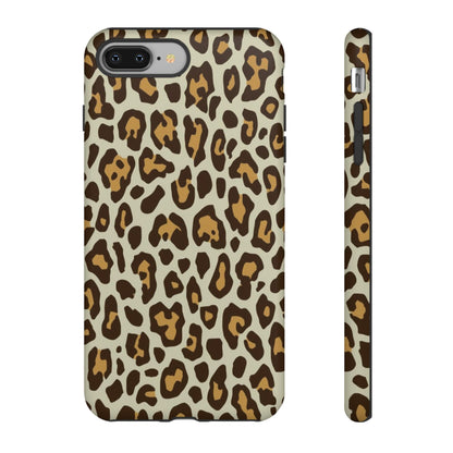 Leopard Print Tough Phone Case — Durable Protective Animal Print Case