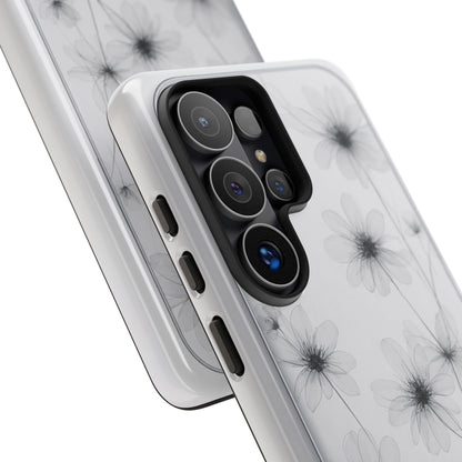 Tough Case — Black & White Floral Tough Phone Case