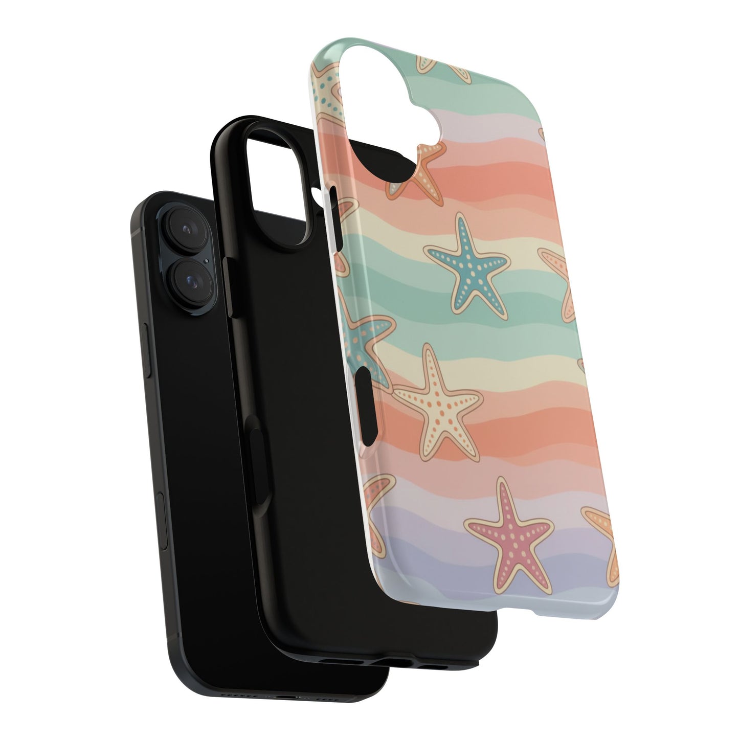 Starfish Wave Tough Phone Case — Pastel Beach Protective Cover